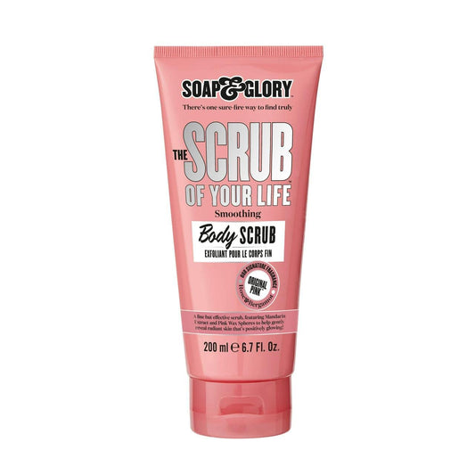 Soap & Glory The Scrub Of Your Life Body Scrub 200ml – Vegan Rose & Bergamot Exfoliating, Smoothing & Buffing with Shea Butter & Vitamin E