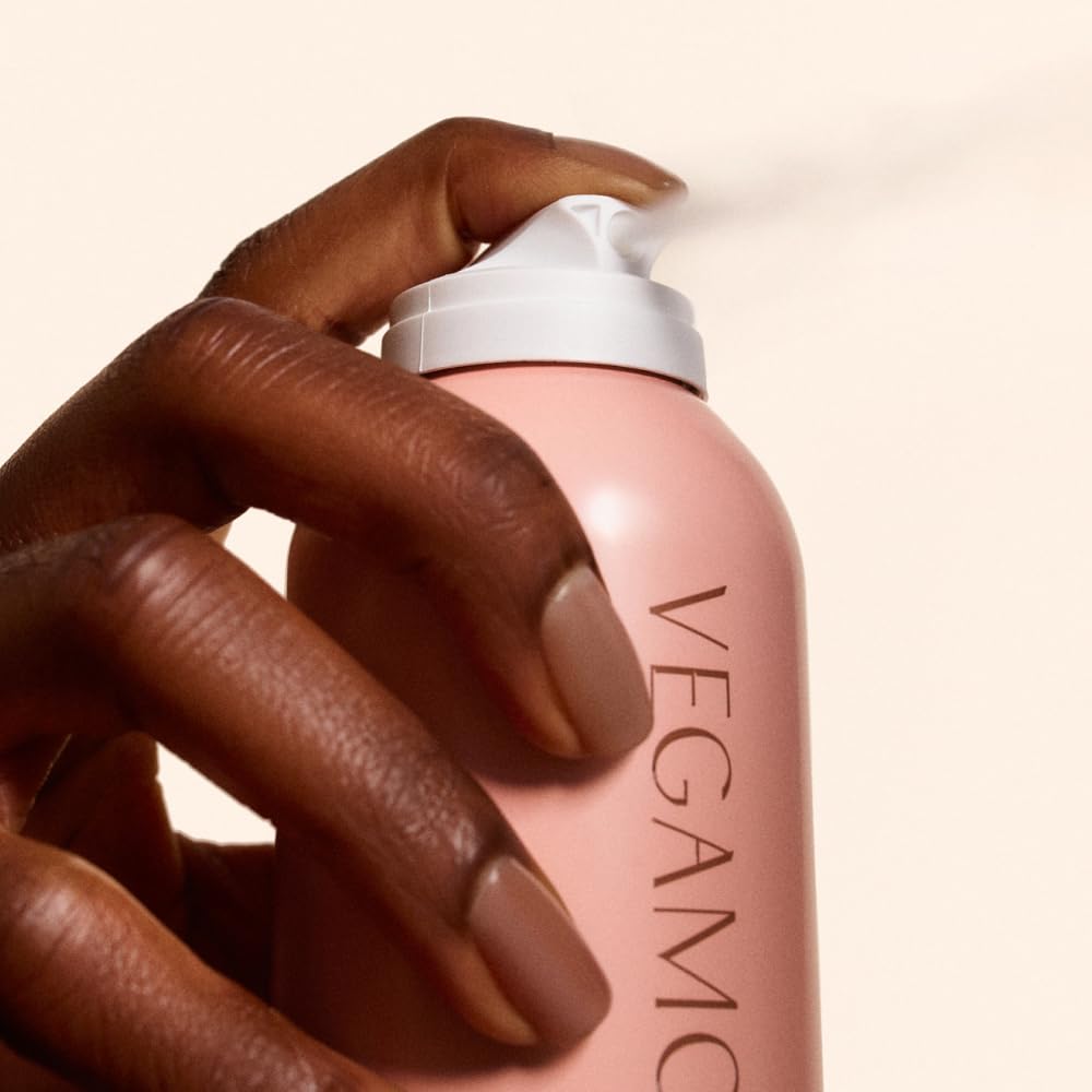 VEGAMOUR GRO Volumizing Dry Shampoo Spray – Refreshes Hair, Adds Lift & Fullness, Benzene-Free, Natural Citrus Scent, 3.95 oz