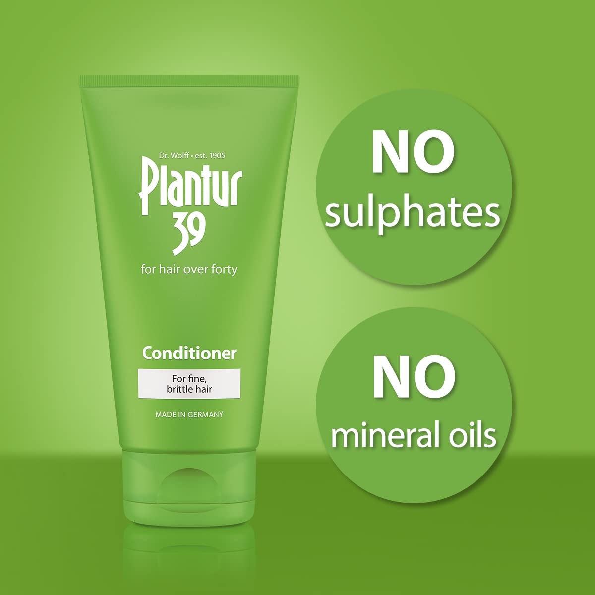 Plantur 39 Phyto Caffeine Conditioner for Women 5.07 Fl Oz – Nourishing, Sulfate-Free Formula for Fine, Thinning Hair with Wheat Protein & White Tea