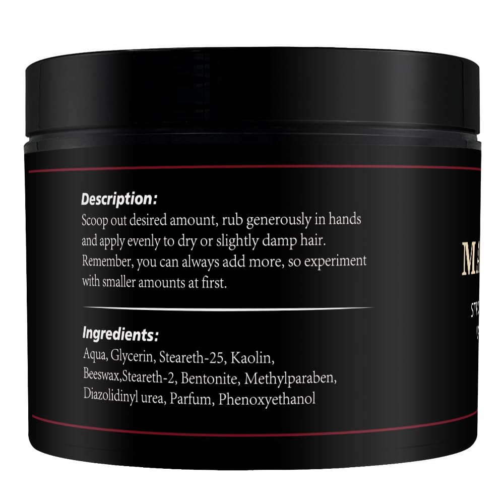 CNNY Men's Hair Styling Clay 3.53 oz, Firm Hold, Matte Finish, Hair Clay with Natural Ingredients, Add Volume & Texture, Premium Men’s Hair Type