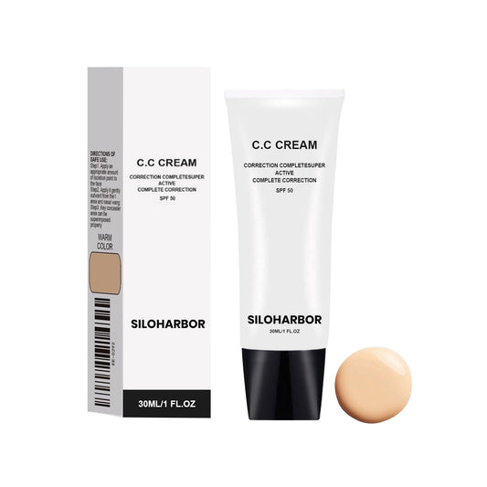 CC Cream, CC Cream Self Adjusting for Mature Skin, Color Corrector & Lightweight, Satin Skin, Suitable for All Skin Types, 1 Fl Oz (Natural)