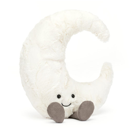 Jellycat Amuseables Moon Stuffed Toy, Medium 10.5" - Moon Plush - Fun Gift Idea