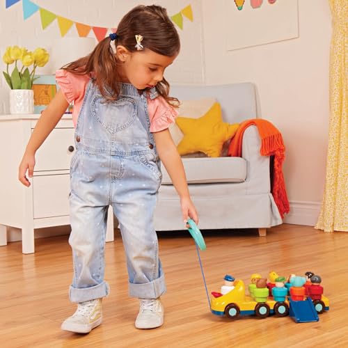 Battat – Toy Bus for Toddlers with Moving Parts & 9 Figures – Developmental Toy for Babies – Spinning Bus – 18+ Months