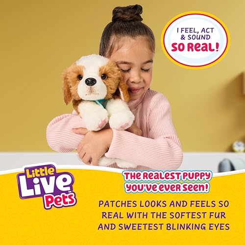 Little Live Pets My Really Real Puppy Patches The Beagle, Interactive Realistic Toy Dog with 60+ Sounds and 2-in-1 Bed, Lifelike Puppy for Ages 5+