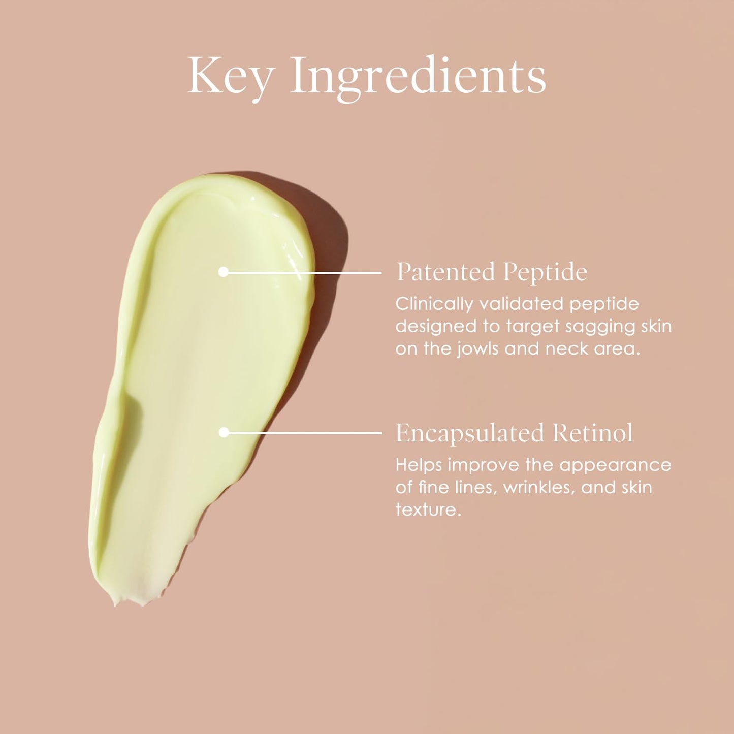 BODY FIRM Crepe Erase Neck Repair Cream – Anti-Aging Retinol with Peptides, Shea Butter, Vitamin E & Squalane for Firm, Smooth Skin, 1.7 oz