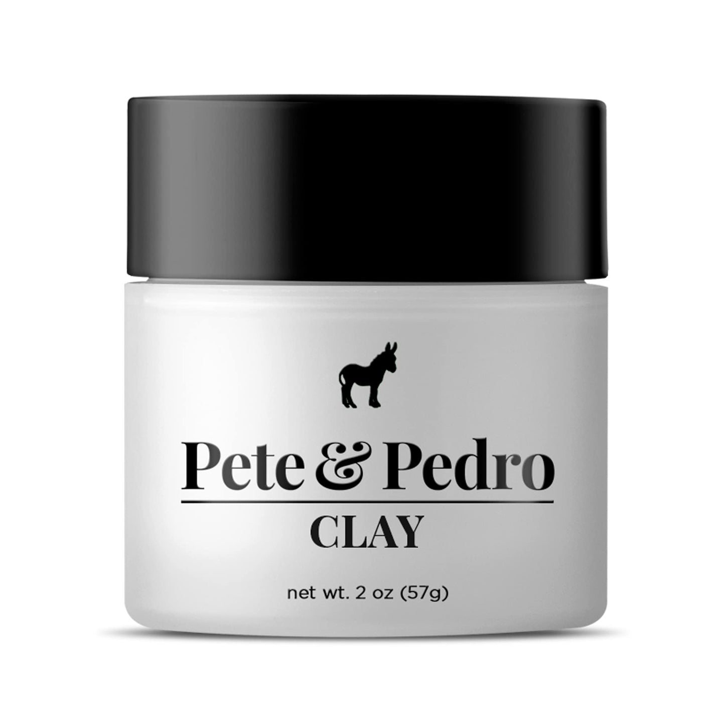 Pete & Pedro Hair Styling Clay for Men – Medium Hold, Matte Finish, Low Shine, Ideal for Messy, Fine & Thinning Hair | Shark Tank Product, 2 oz