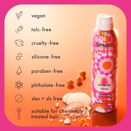 amika Perk Up Ultra Oil Control Dry Shampoo, 5.3oz