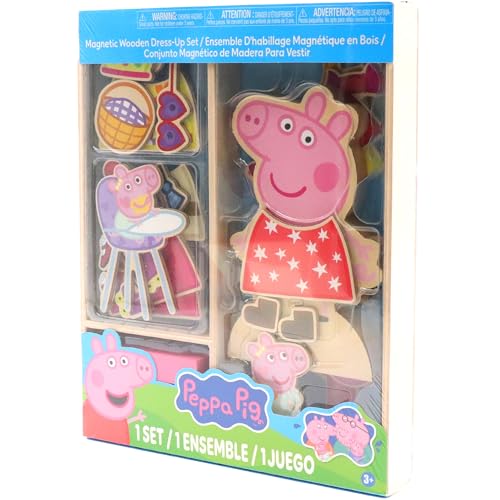 Tara Toy Peppa Pig Magnetic Wooden Dress Up Set