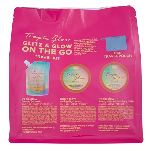 Tree Hut Glitz & Glow On the Go Travel Kit, Tropic Glow Gift Set