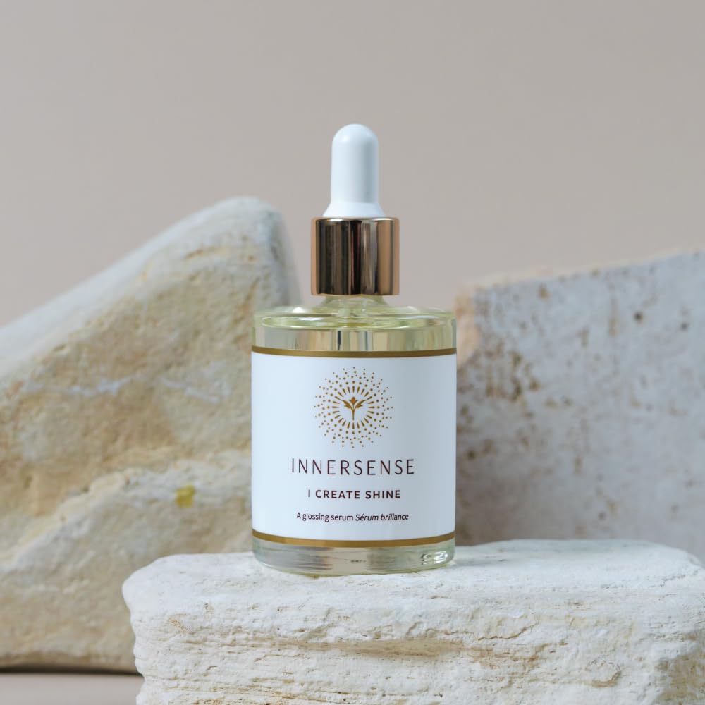 INNERSENSE Organic Beauty - Natural I Create Shine Glossing Serum | Non-Toxic, Cruelty-Free, Clean Haircare (1.7 fl oz | 50 ml)