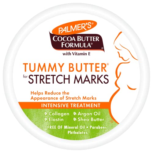 Palmer's Cocoa Butter Formula Tummy Butter Balm for Stretch Marks and Pregnancy Skin Care, 4.4 Ounces