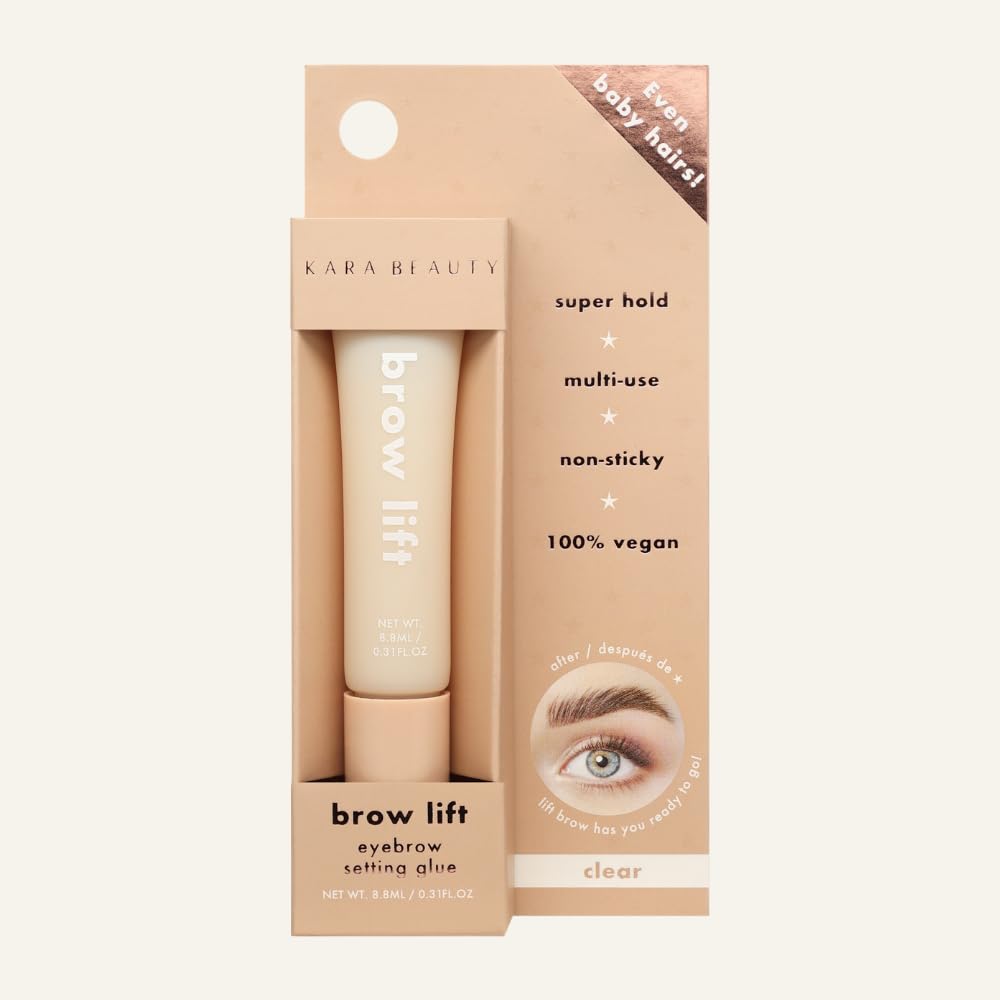 Kara Beauty Brow Lift - Clear Eyebrow Gel for Laminated Look, Extreme Hold Brow Kit, Fluffy Eyebrow Styling Clear Gel for Eyebrows, Makeup Essential