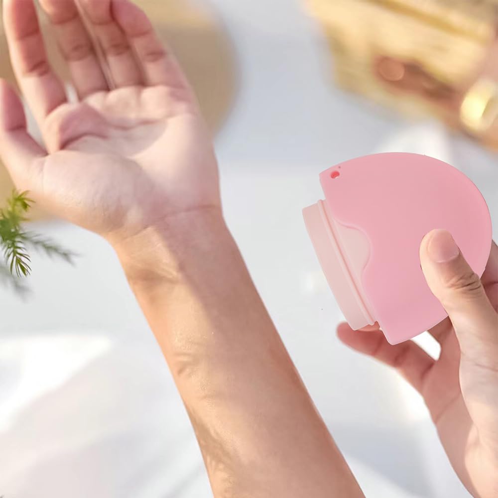 Portable Sunscreen Applicator Brush Set for Adults & Kids – Refillable Roller & Sponge with Protective Caps for Easy Sunblock Application