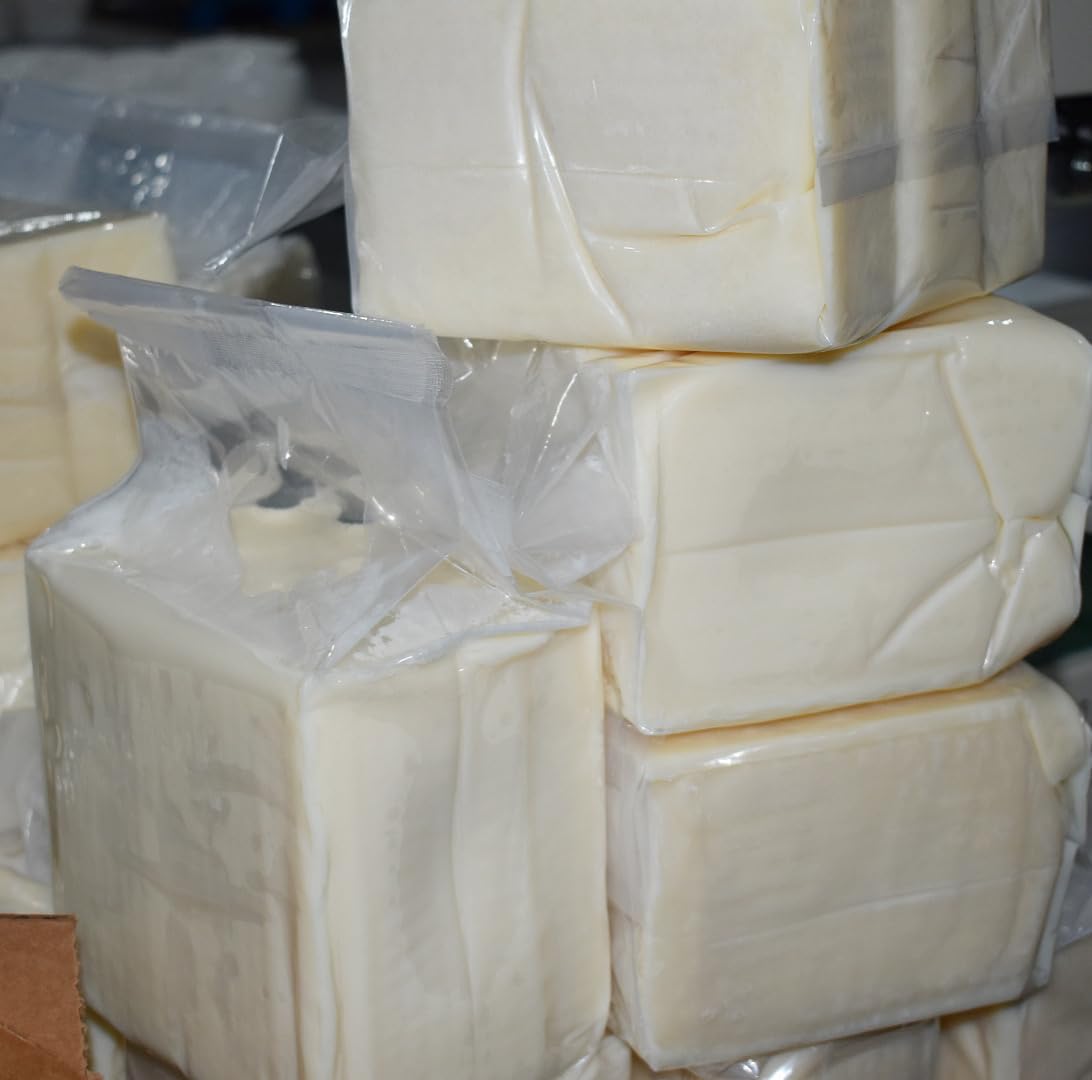 3CayG Mango Butter 5LB All Natural Bulk| Great for Whipped Body Butter Lotion and Soap Making Wild Harvested Naturally Refined