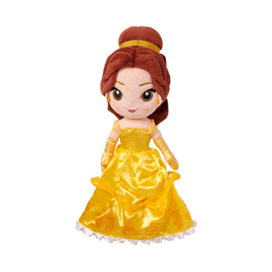 Disney Princess Belle Plush Doll – Beauty and The Beast, 14" Medium, Soft Stuffed Toy with Embroidered Features, Official Disney Store