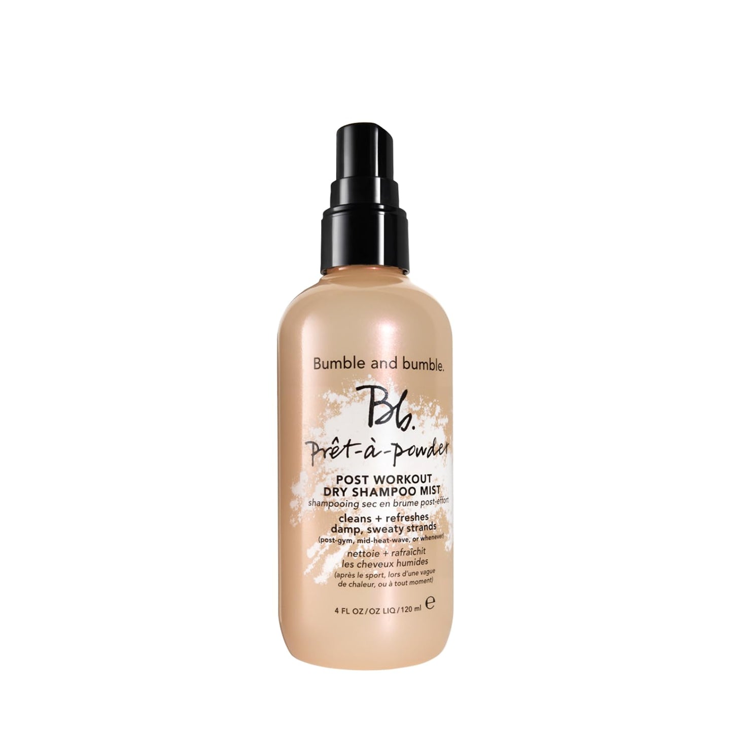 Bumble and bumble Prêt-à-powder Post Workout Dry Shampoo Mist | Non-Aerosol Hair Refresher for Sweaty Hair | Odor Eliminator for All Hair Types, 4 Fl Oz