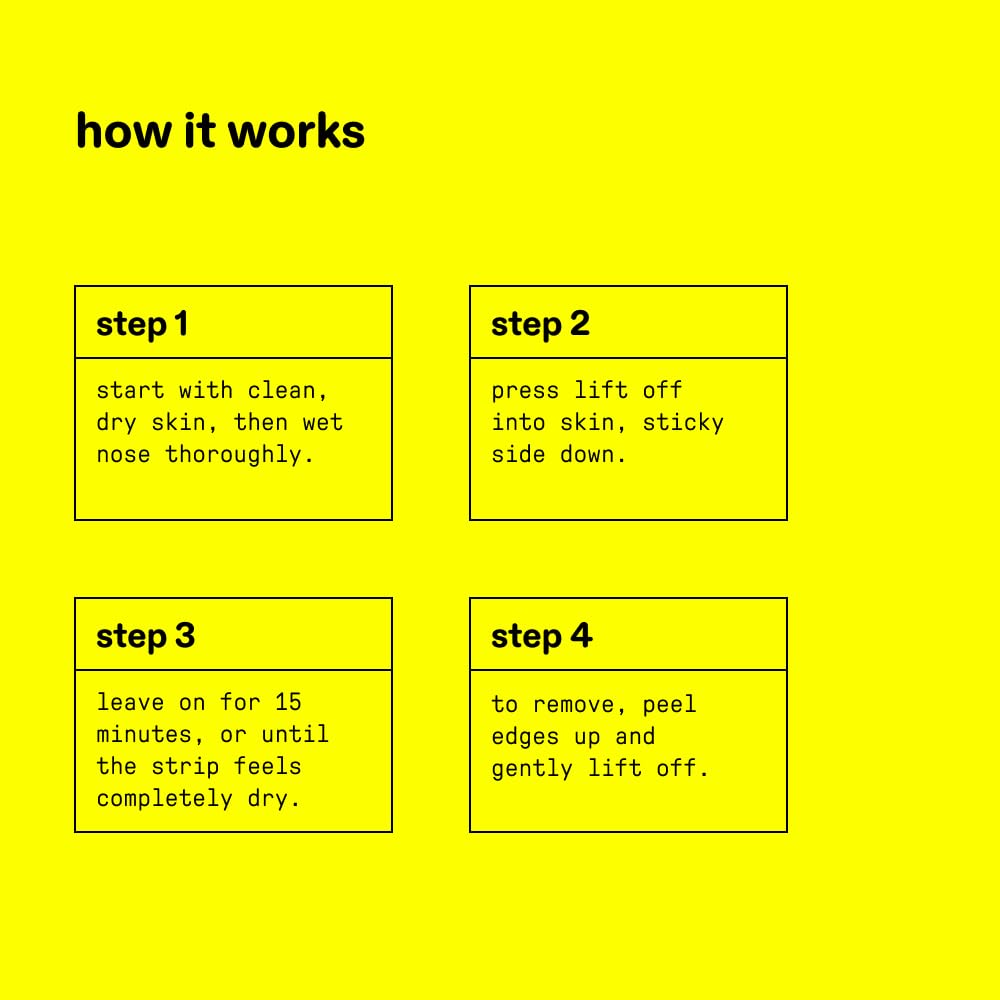 Starface World Lift Off Pore Strips, Blackhead Remover, Deep Cleansing Nose Strip, Patches for Pores (8 count)