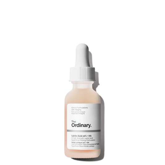 The Ordinary Lactic Acid 10% + Hyaluronic Acid 2%, High-Strength Exfoliating Serum for Smoother, Brighter Skin, 1 Fl Oz