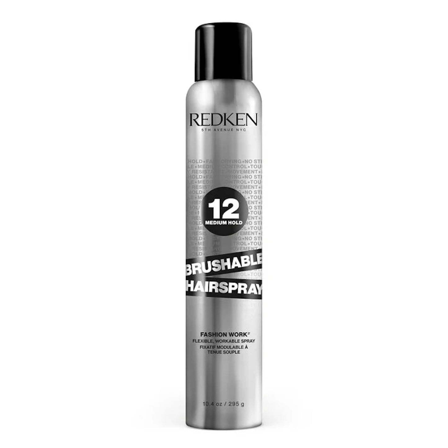 Redken Brushable Hairspray 12, For All Hair Types, Protects Against Frizz & Humidity, 10.4 Oz