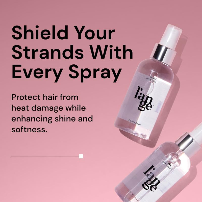 L'ANGE HAIR Rival Heat Shield Spray | Lightweight Thermal Protectant with Keratin & Nourishing Oils | Fights Frizz, UV Damage & Adds Shine | 4 oz