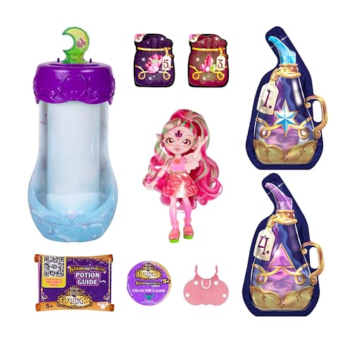 Magic Mixies Shimmerverse Potion Kit – Reveal Faye The Fairy Pixling Doll, 6.5" Shimmerverse Fashion Pixling Inside Bottle