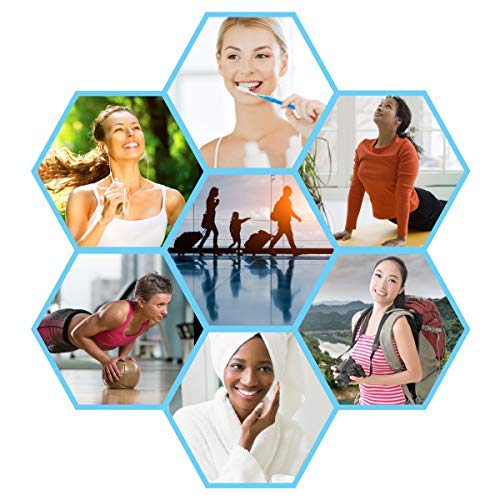 Convenience Kits Women's 10-Piece Deluxe Travel Kit - TSA Compliant Essentials with Pantene Hair Products in Clear Reusable Bag