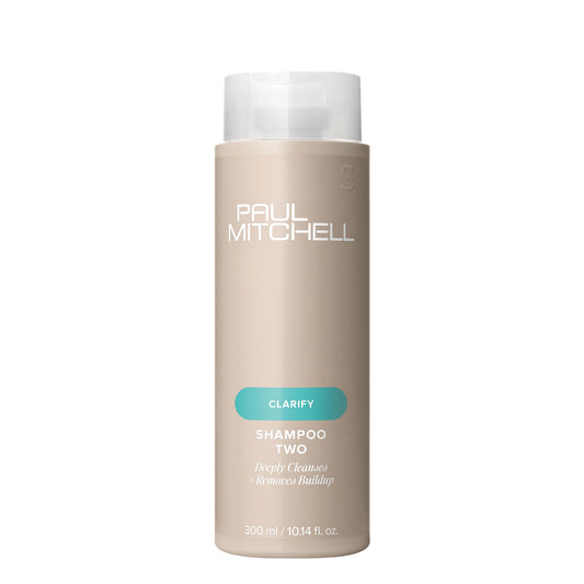 Paul Mitchell Shampoo Two, Clarifying Shampoo, Deep Cleanses + Removes Buildup, For All Hair Types, Especially Oily Hair, 10.14 fl. oz.