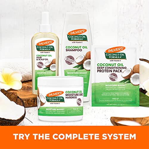 Palmer's Coconut Oil Moisture Boost Restorative Hair & Scalp Oil Spray – Hydrates, Adds Shine & Promotes Healthy Scalp for Dry or Damaged Hair, 5.1 oz