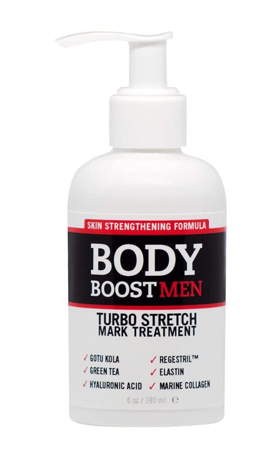 Body Boost Men Turbo Stretch Mark Treatment- Stretch Mark and Scar Treatment for Bodybuilding