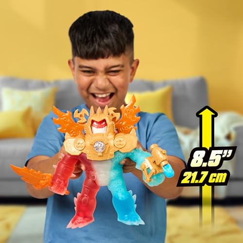 Heroes of Goo Jit Zu Goo-Tron Supreme – Ultimate Hero with Blazagon, Pantaro & Thrash, 3 Goo Fillings, Lights, Phrases & Triple Attack