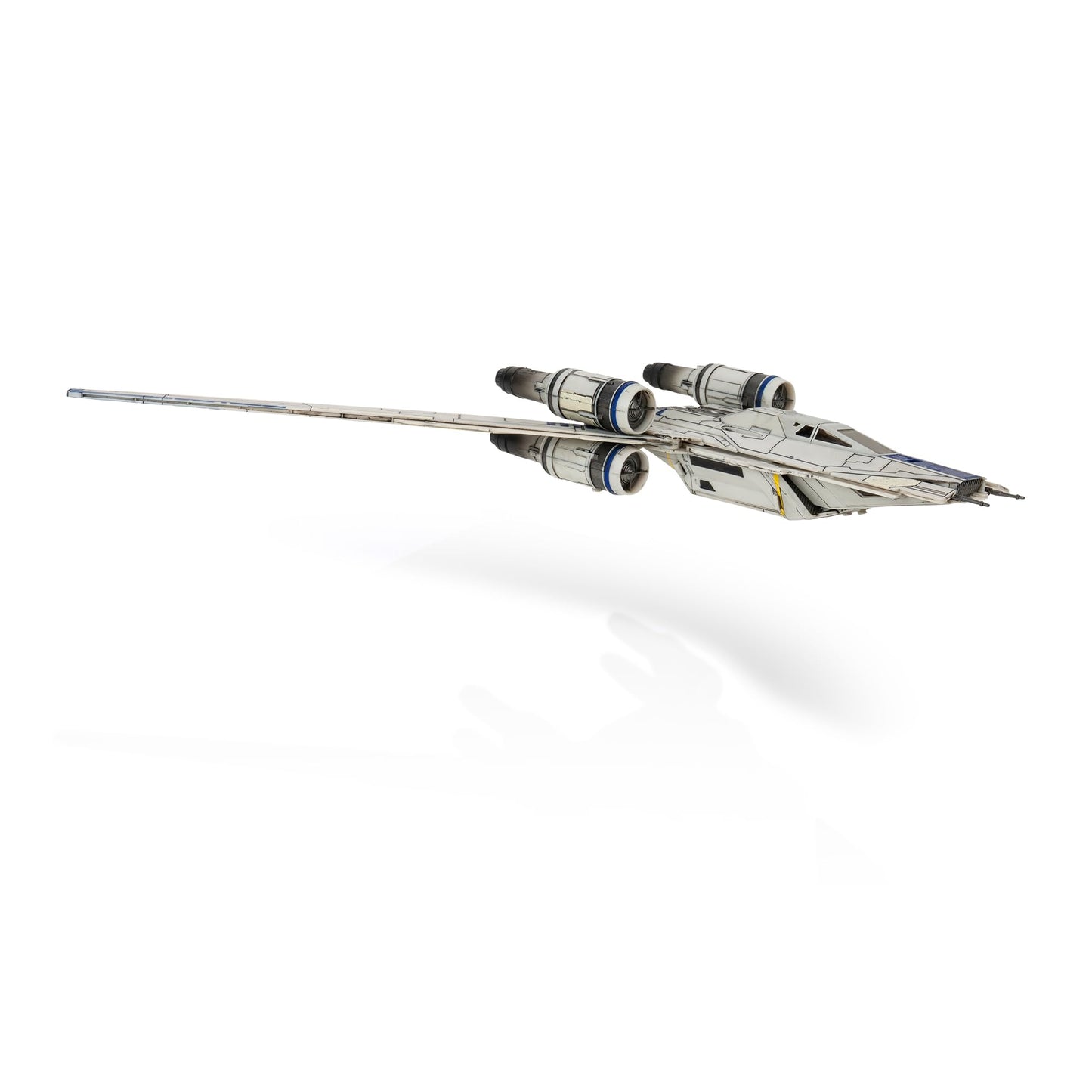 Jazwares Star Wars Micro Galaxy Squadron U-Wing Starfighter, 12" Vehicle with Foldout Wings, Troop Bay, Sniper Gun & 3 Micro Figures