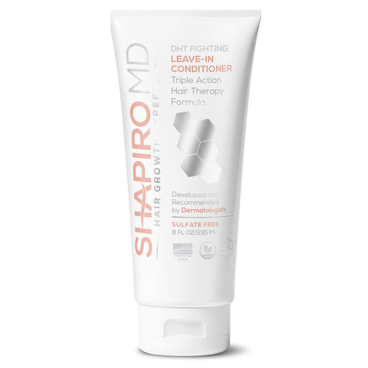 Shapiro MD Hair Loss Leave-In Conditioner – DHT Blocking Vegan Formula for Thinning Hair, Fuller & Thicker Look, Dermatologist Developed, 1-Month Supply