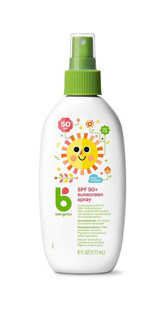 Babyganics Sunscreen Spray 50 SPF, 6oz, Packaging May Vary