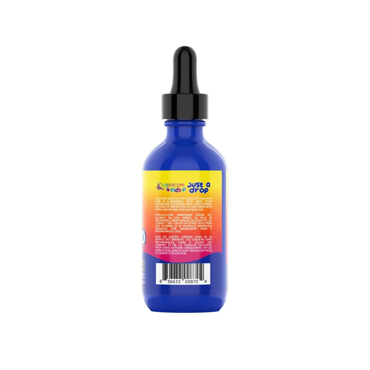Kaleidoscope Nourishing Kids Just A Drop Oil - Lightweight Hair Oil with Castor, Coconut and Argan Oils - Hydrates Dry Scalp, Softens Curly Hair - 2oz