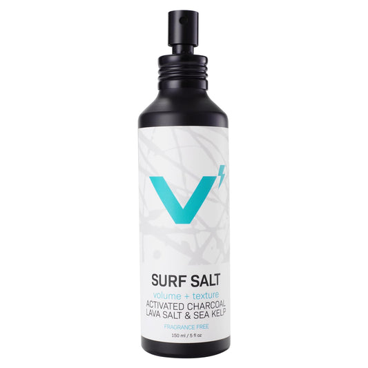 VOLT Surf Sea Salt Spray for Hair & Beard – Natural Volumizing & Texturizing Spray with Charcoal, Kaolin & Sea Kelp – Fragrance-Free, 5 Fl Oz