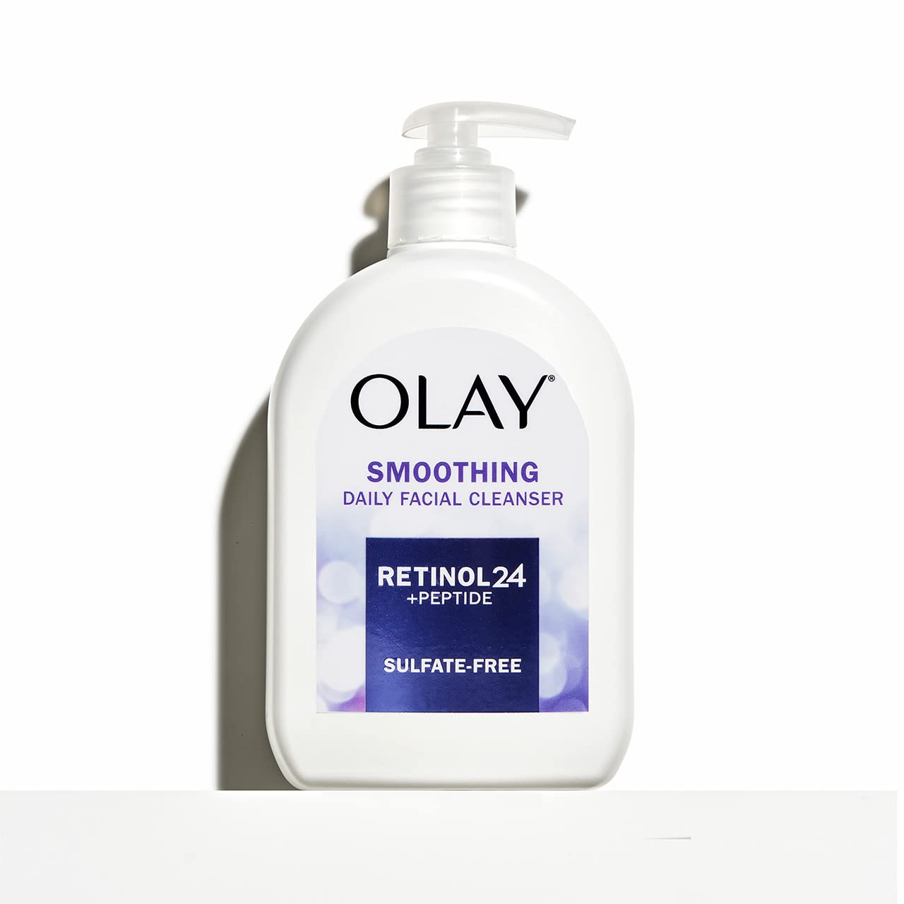 Olay Daily Face Wash with Retinol, Peptides & Glycerin – Hydrating, Smoothing Cleanser, Sulfate & Paraben-Free, 16 oz
