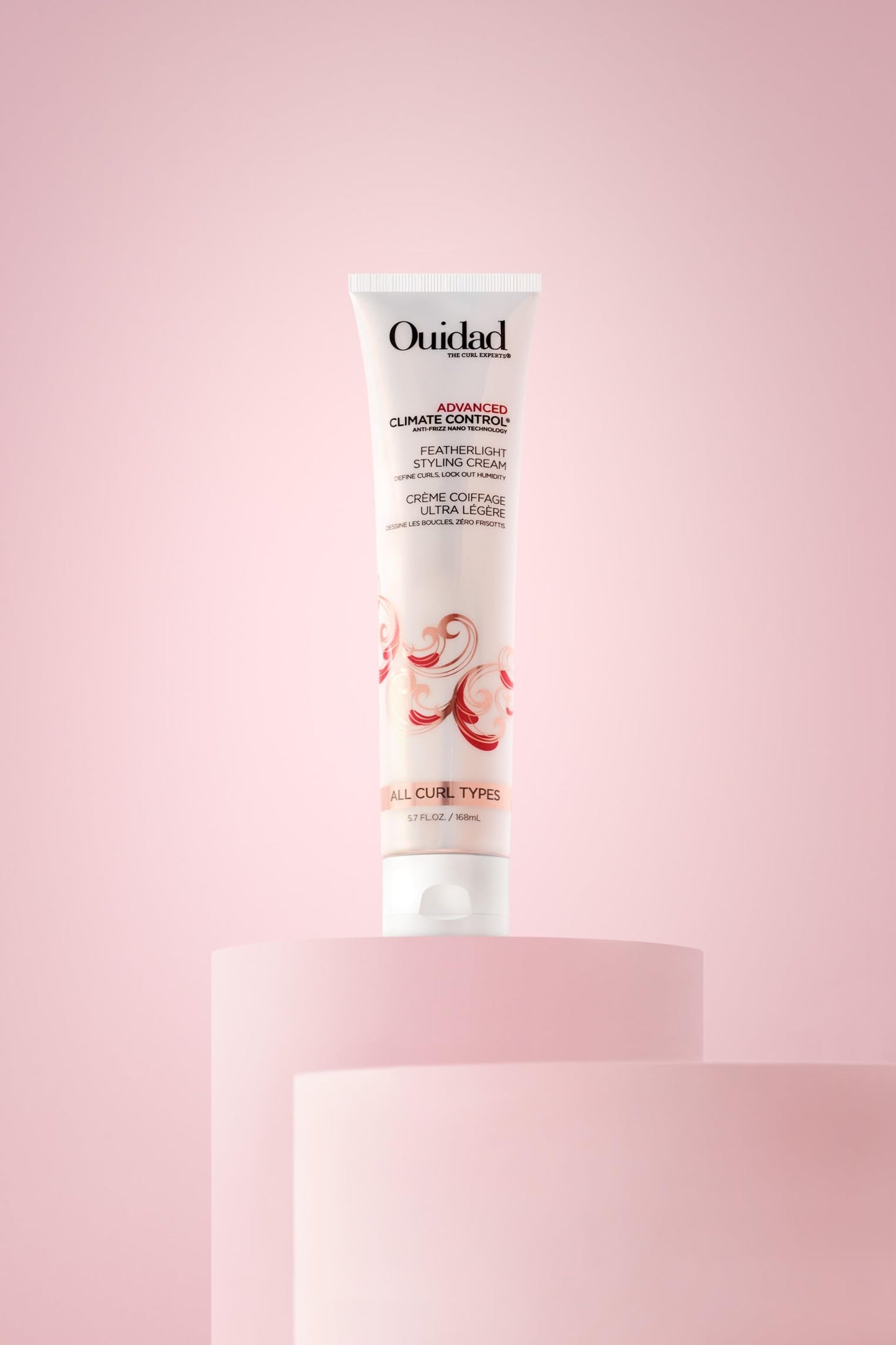 Ouidad Advanced Climate Control Styling Cream 5.7 fl oz – Lightweight Curl Cream for Shiny, Hydrated & Frizz-Free Curls – Sulfate & Paraben-Free