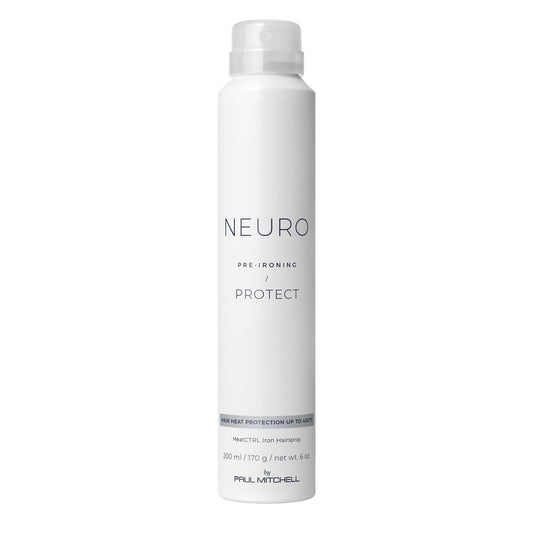 Neuro by Paul Mitchell Protect HeatCTRL Iron Hairspray, Perfect Prep + Finish For Heat Styling, For All Hair Types, 6 oz