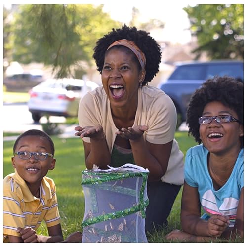 Insect Lore Raise & Release Butterfly Garden Kit – STEM Caterpillar Habitat with Voucher for Kids, Classrooms & Homeschool Learning