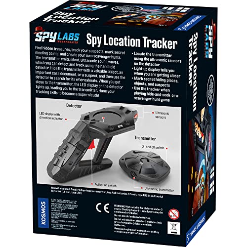 Thames & Kosmos Spy Labs Inc Spy Tracker Kit – Find Treasures, Track Suspects, Solve Mysteries, Scavenger Hunts for Young Investigators