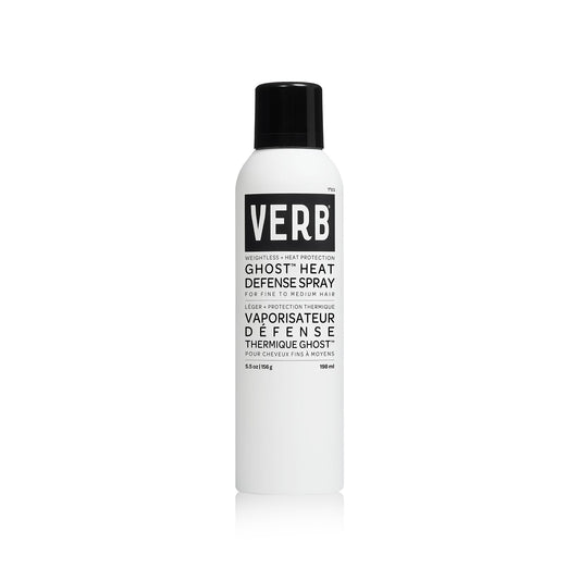 VERB Ghost Heat Defense Spray, 5.5 oz – Weightless Heat Protection + Shine – for Fine to Medium Hair – Vegan, Free of Harmful Sulfates