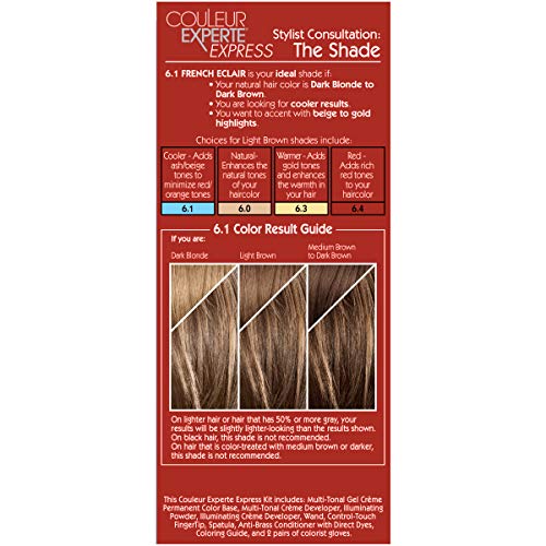 L'Oreal Paris Couleur Experte 2-Step Home Hair Color and Highlights Kit, French Éclair