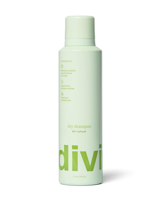 Divi Dry Shampoo Spray for Women, Oil-Absorbing & Scalp-Balancing, Extends Time Between Washes, Talc & Propane Free, 5.3oz