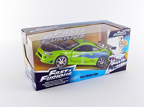 Jada Fast & Furious 1:24 Brian's Mitsubishi Eclipse Die-cast Car, Toys for Kids and Adults