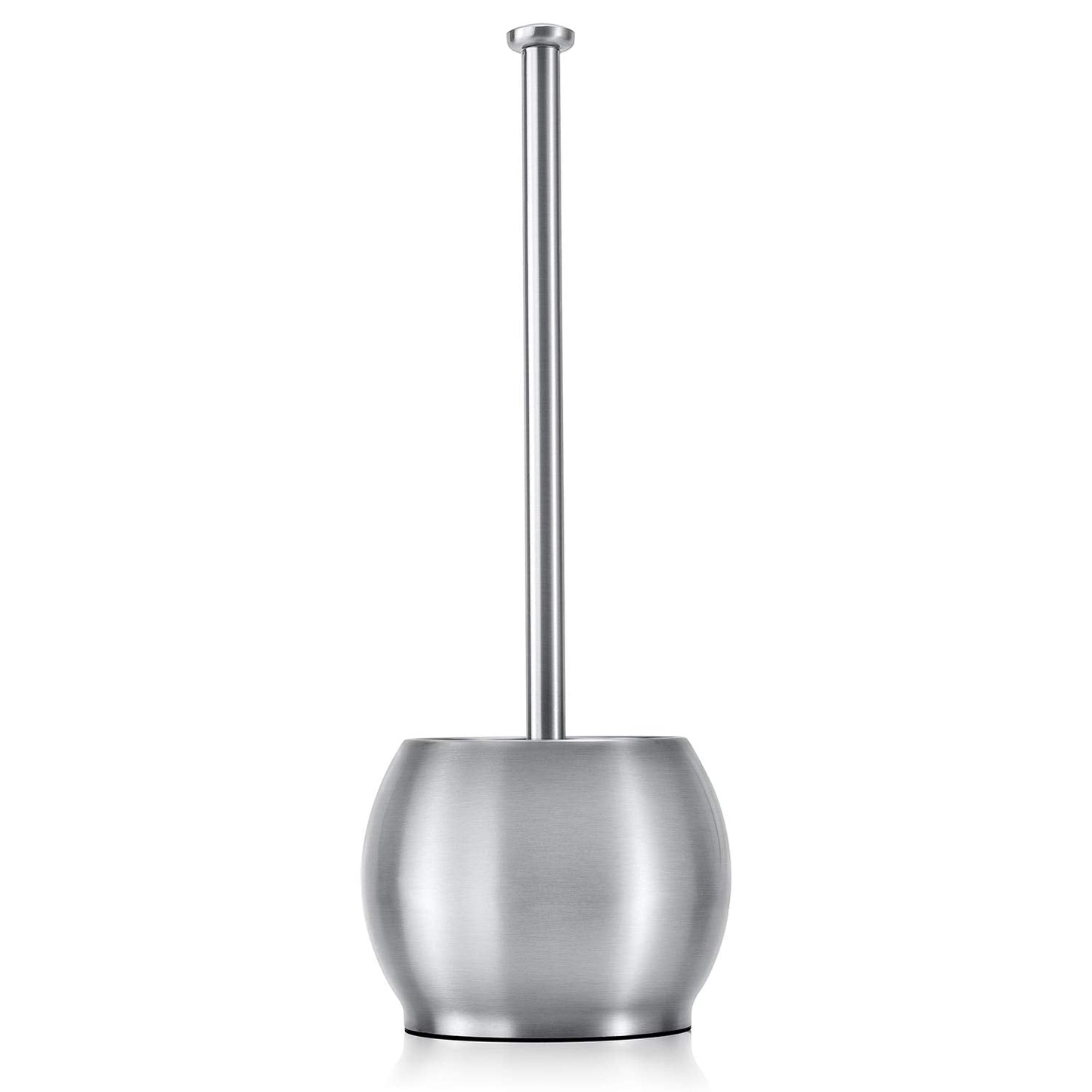 ToiletTree Stainless Steel Toilet Plunger – Heavy Duty with Holder for Bathroom & Cleaning Essentials – 6.5"x6.5"x18.5"