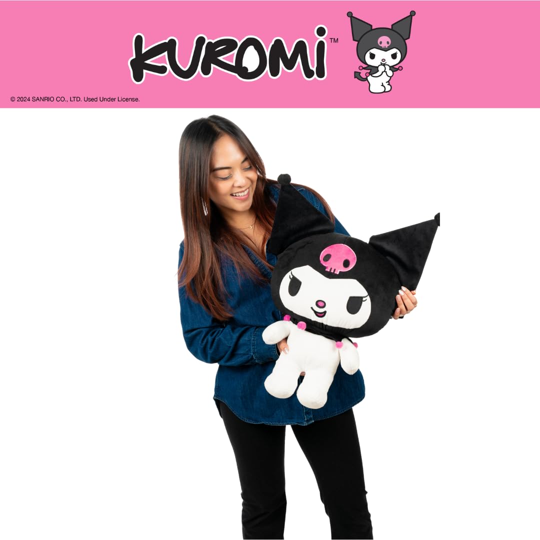 Collectibles Kuromi Bedding Super Soft Cozy Decorative Cuddle Pillow, (Officially Licensed Product) By Franco