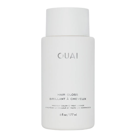 OUAI Hair Gloss | In-Shower Shine & Smoothing Treatment | Frizz Control, Heat Protectant with Hyaluronic Acid, Rice Water & Panthenol | 6 Oz