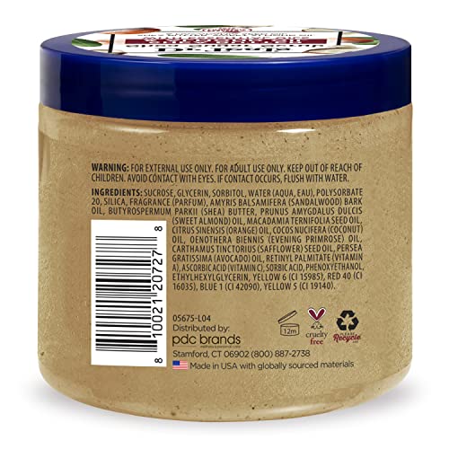 Dr Teal's Shea Sugar Body Scrub, Shea Butter with Almond Oil & Essential Oils, 19 oz (Pack of 3)