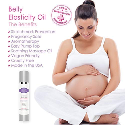 Belli Pregnancy Stretch Mark Belly Oil – 3.8 oz Maternity Skin Care with Vitamin E for Healthy, Hydrated Skin & Scar Protection – OB-GYN & Dermatologist Recommended
