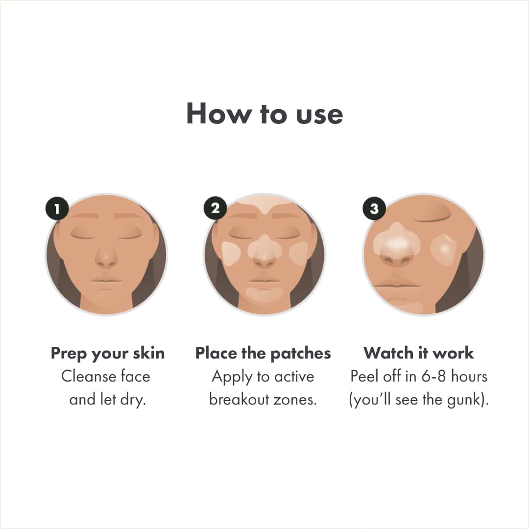 Hero Cosmetics Mighty Patch™ Face Patch - XL Hydrocolloid Pimple Patches for Face Acne, Breakouts on Nose, Chin, Forehead & Cheeks, 5 Count